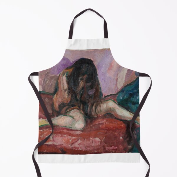Item preview, Weeping Nude – Edvard Munch Expressionist Symbolist Painting of Sorrow and Emotional Vulnerability (1893–1895) designed and sold by Art Outlaws.