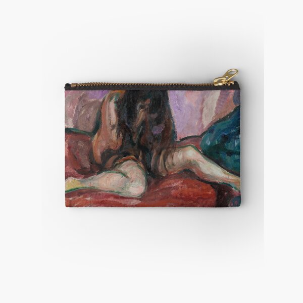 Item preview, Weeping Nude – Edvard Munch Expressionist Symbolist Painting of Sorrow and Emotional Vulnerability (1893–1895) designed and sold by Art Outlaws.