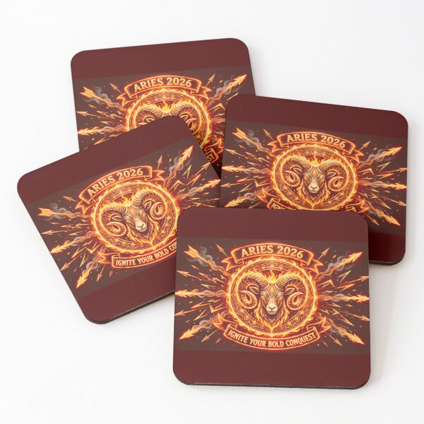 Item preview, Aries 2026 Fire Ram Zodiac Art – Bold Astrology Power designed and sold by MskynextDigitalstudio.
