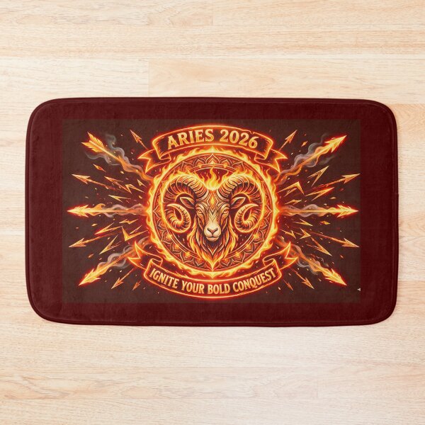 Item preview, Aries 2026 Fire Ram Zodiac Art – Bold Astrology Power designed and sold by MskynextDigitalstudio.