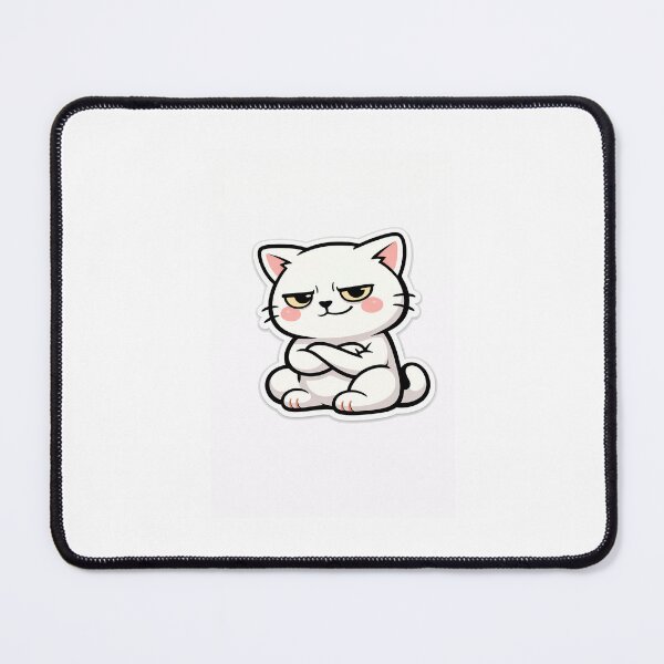Item preview, Passive-aggressive kawaii cat – Cute and sarcastic sticker designed and sold by Ipzard1.