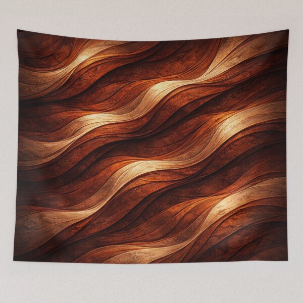 Item preview, Rich Copper Earth Tone Pattern designed and sold by LuxeFusionArt.