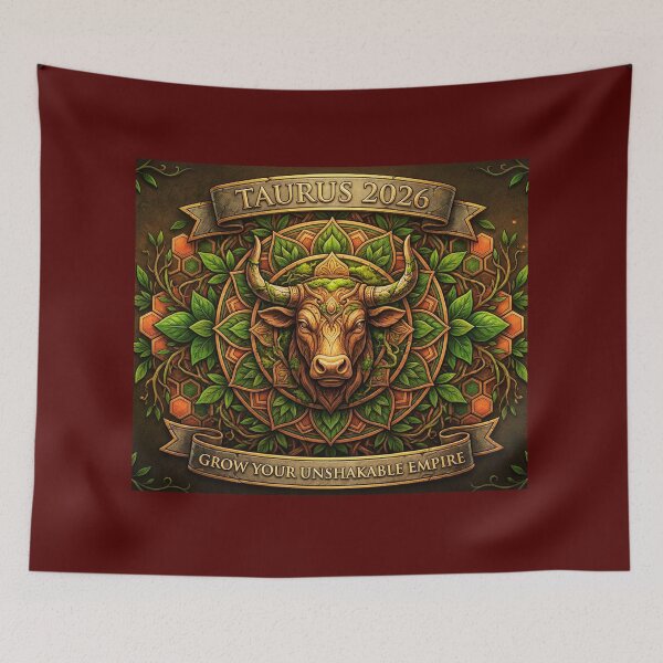 Item preview, Taurus 2026 Bull Mandala Art – Earth Sign Power & Growth designed and sold by MskynextDigitalstudio.