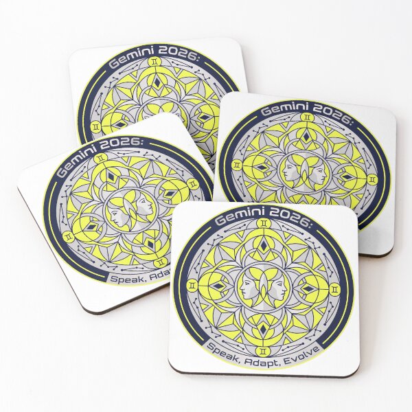 Item preview, Gemini 2026 Tech Mandala – Speak, Adapt, Evolve Zodiac Design designed and sold by MskynextDigitalstudio.