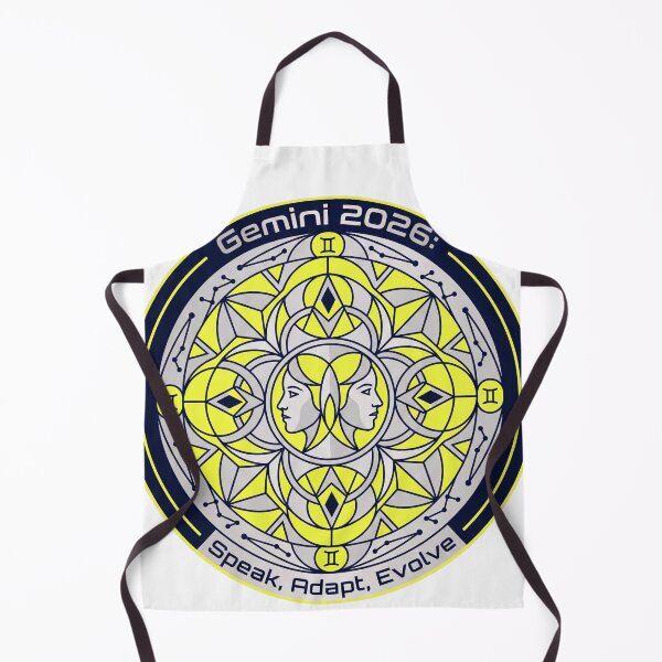 Item preview, Gemini 2026 Tech Mandala – Speak, Adapt, Evolve Zodiac Design designed and sold by MskynextDigitalstudio.