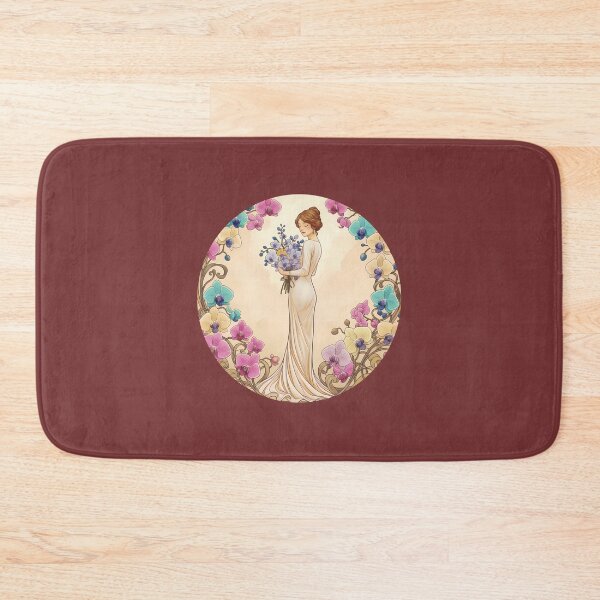 Item preview, Art Nouveau Orchid Fairy: Elegant Dream in a Wreath designed and sold by Remy-Aura.