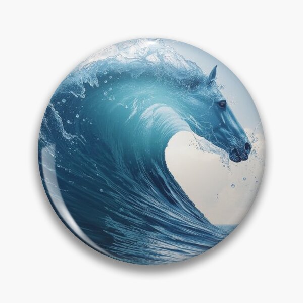 Item preview, Sculpted Ocean Wave Galloping Horse designed and sold by Wonderful Designs.