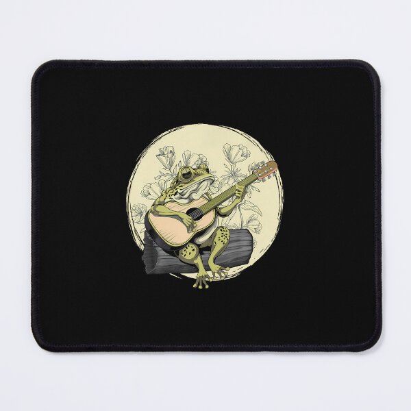 Item preview, Cottagecore Frog Playing Guitar Banjo designed and sold by jaharsenist.