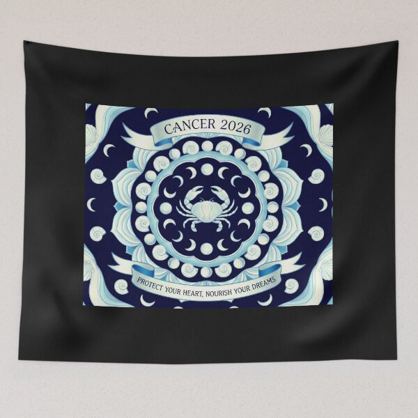 Item preview, Cancer 2026 Zodiac Mandala Art – Moon Energy & Protection designed and sold by MskynextDigitalstudio.