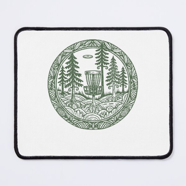 Item preview, Forest Disc Golf Basket Flying Disc Course Scene designed and sold by LuminOrb.