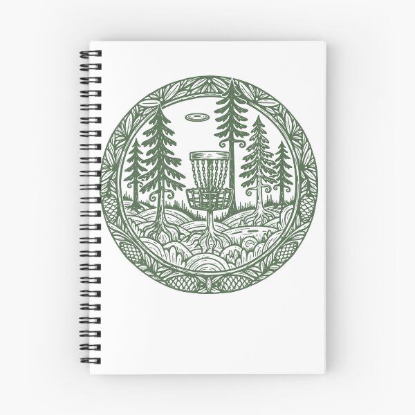 Item preview, Forest Disc Golf Basket Flying Disc Course Scene designed and sold by LuminOrb.