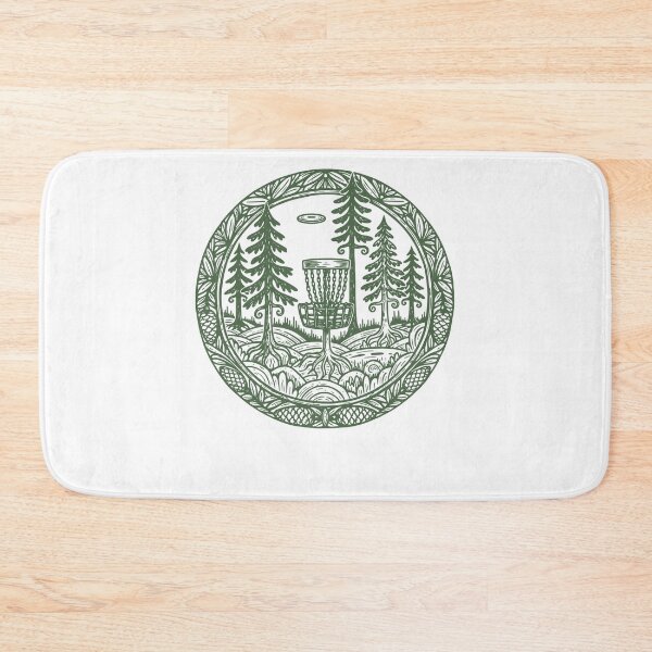 Item preview, Forest Disc Golf Basket Flying Disc Course Scene designed and sold by LuminOrb.