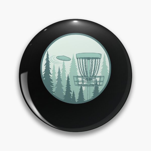 Item preview, Disc Golf Forest Scene Flying Disc Basket designed and sold by LuminOrb.