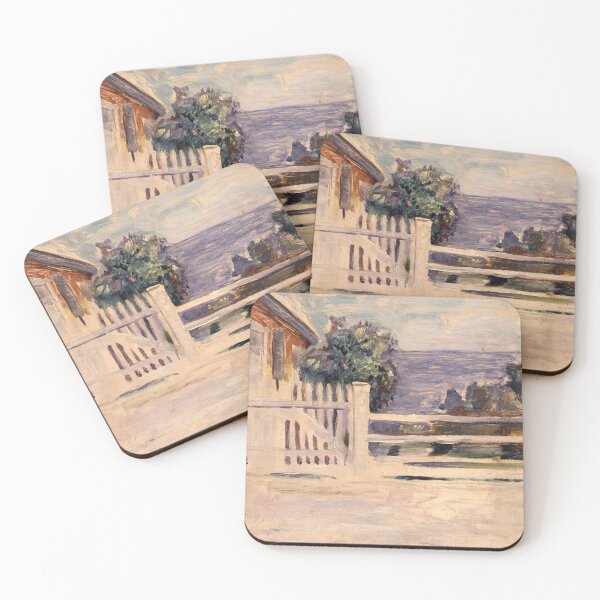 Item preview, Summer in Åsgårdstrand – Edvard Munch Expressionist Coastal Landscape Celebrating Light and Atmosphere (1900–1901) designed and sold by Art Outlaws.