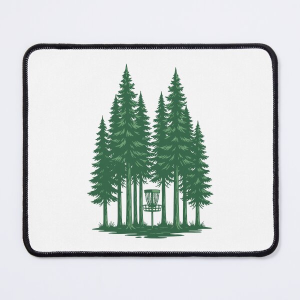 Item preview, Forest Disc Golf Basket Frisbee Golf Scene For designed and sold by LuminOrb.