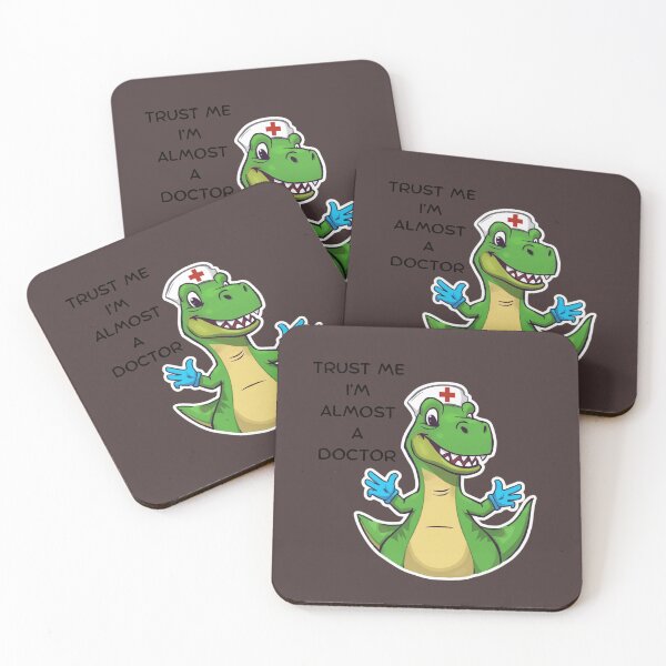 Item preview, Cute T-Rex Nurse Dinosaur - Adorable Dino RN in Scrubs designed and sold by Mr-Nurse.
