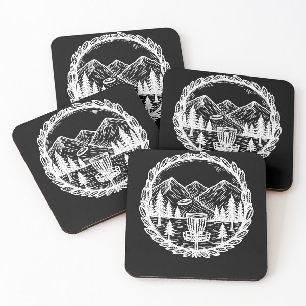 Item preview, Disc Golf Mountain Scene Flying Disc Basket designed and sold by LuminOrb.
