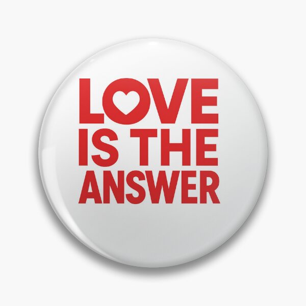 Item preview, LOVE IS THE ANSWER Bold Valentine Typography designed and sold by MKreative Studio.