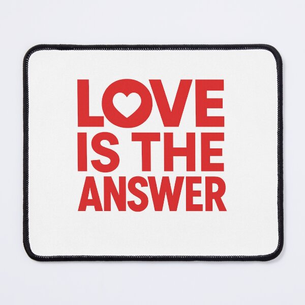Item preview, LOVE IS THE ANSWER Bold Valentine Typography designed and sold by MKreative Studio.