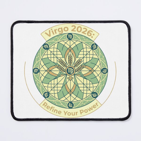 Item preview, Virgo 2026 Zodiac Mandala Art – Precision & Inner Strength designed and sold by MskynextDigitalstudio.