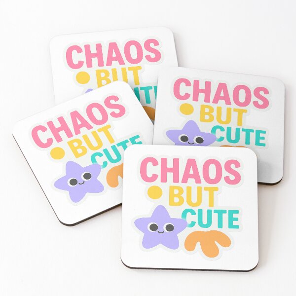 Item preview, Chaos but Cute – Playful Sticker for Fun Energy & Youth Vibes designed and sold by Meta Mirage .