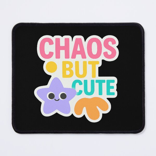 Item preview, Chaos but Cute – Playful Sticker for Fun Energy & Youth Vibes designed and sold by Meta Mirage .