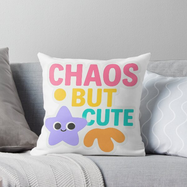 Item preview, Chaos but Cute – Playful Sticker for Fun Energy & Youth Vibes designed and sold by Meta Mirage .