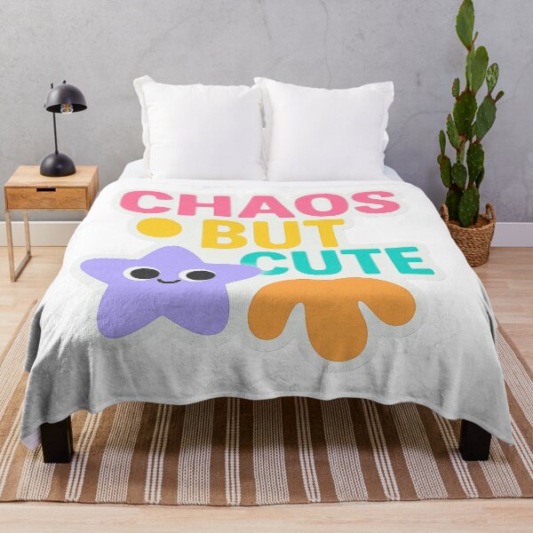 Item preview, Chaos but Cute – Playful Sticker for Fun Energy & Youth Vibes designed and sold by Meta Mirage .