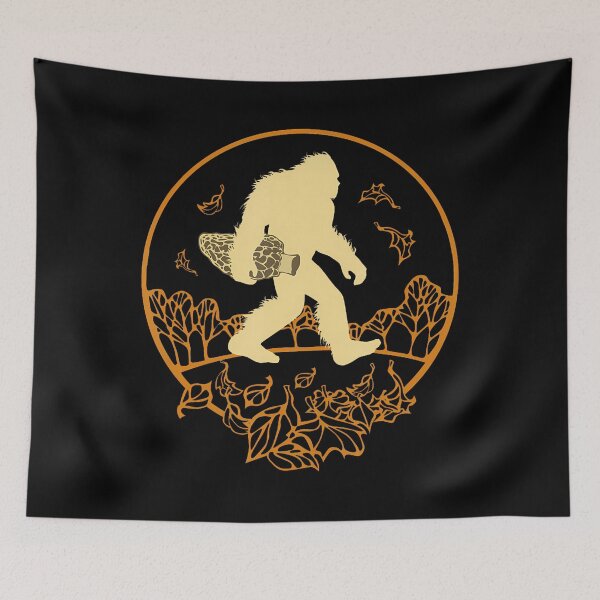 Item preview, Bigfoot With Morel Mushroom Woodland designed and sold by jaharsenist.