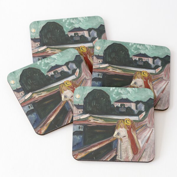 Item preview, Girls on the Pier – Edvard Munch Expressionist Coastal Genre Painting of Youth and Leisure (1898–1900) designed and sold by Art Outlaws.