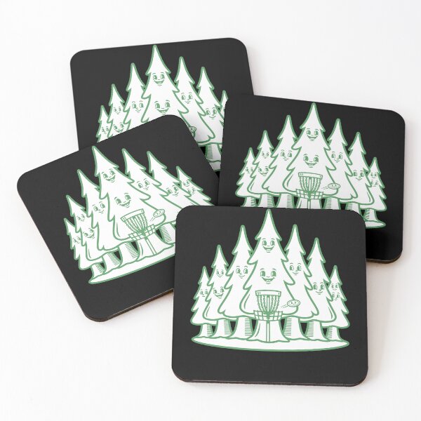 Item preview, Happy Trees Forest Disc Golf Basket Flying Disc designed and sold by LuminOrb.