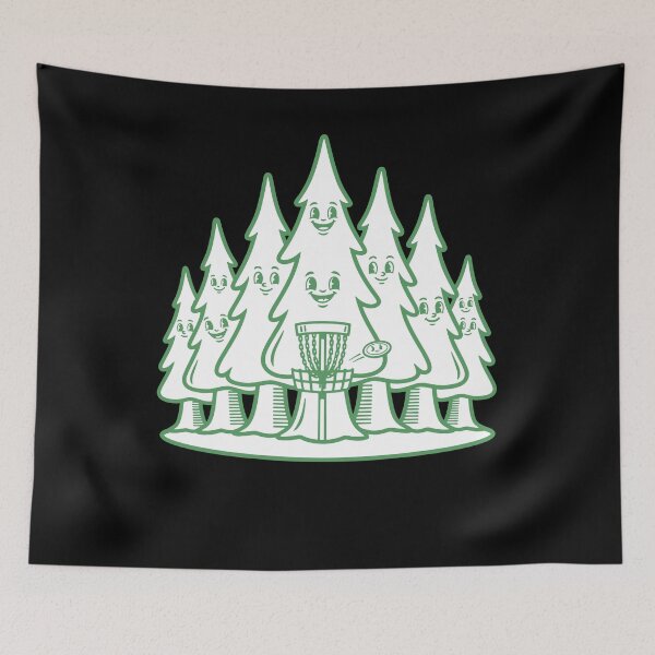Item preview, Happy Trees Forest Disc Golf Basket Flying Disc designed and sold by LuminOrb.