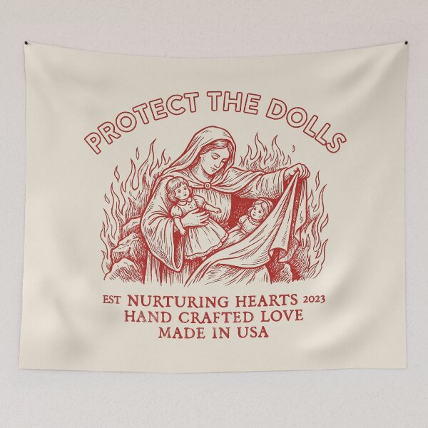 Item preview, Protect The Dolls Nurturing Hearts Vintage Holy Mother designed and sold by zzz888.