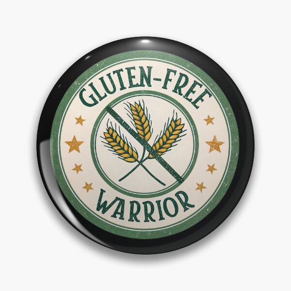 Item preview, Gluten-Free Warrior Badge – Gluten Intolerance & Celiac Awareness Design designed and sold by VividOrganica.