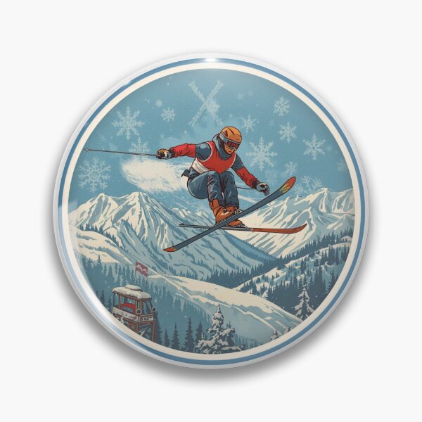 Item preview, Winter Sports Games Arena Ski Jumping Competition  Sticker designed and sold by colorleafz.
