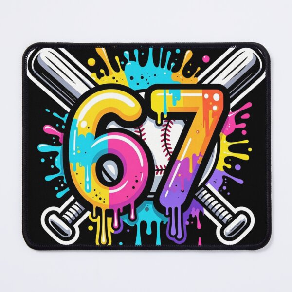 Item preview, Baseball 67 Six Seven Funny Gen Alpha Meme designed and sold by GrumpySableye.