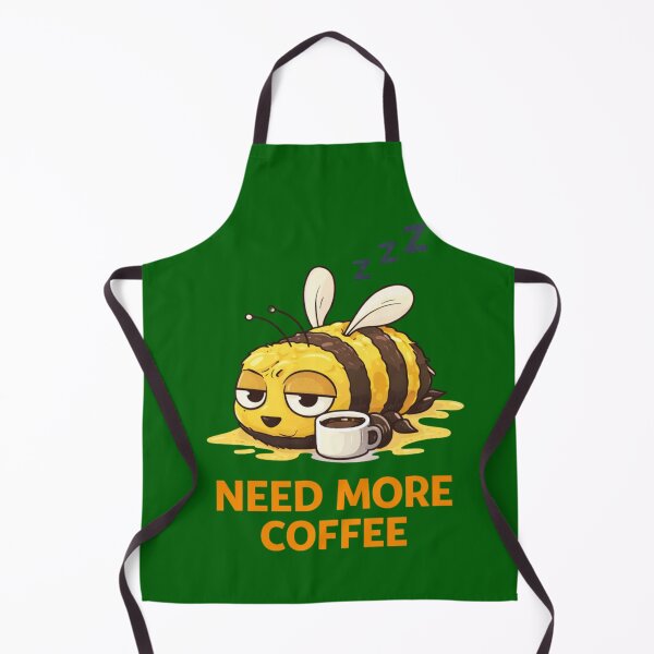 Item preview, Sleepy Bee Needs More Coffee designed and sold by Papier Atelier Art.