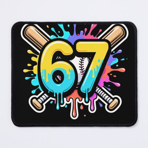 Item preview, Baseball 67 Six Seven Funny Gen Alpha Meme Drip designed and sold by GrumpySableye.