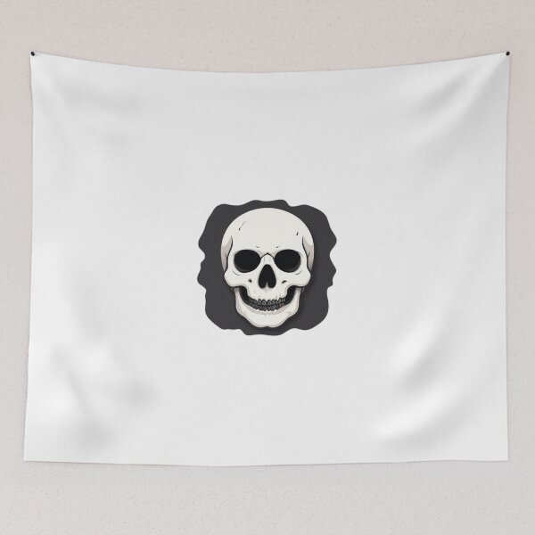 Item preview, Minimal Skull Icon Black and White designed and sold by RED-MOUSE.