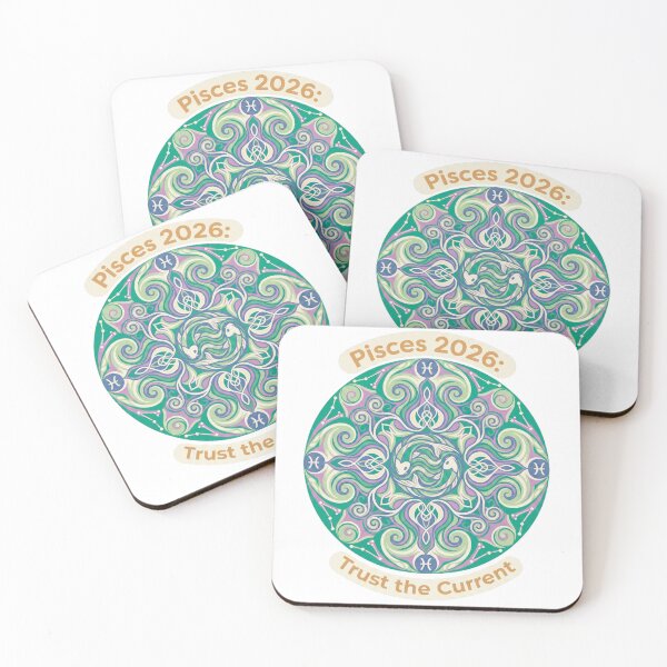Item preview, Pisces 2026 Dreamwave Mandala – Trust the Current Zodiac Art designed and sold by MskynextDigitalstudio.