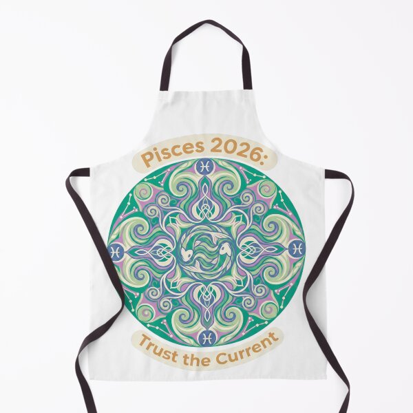 Item preview, Pisces 2026 Dreamwave Mandala – Trust the Current Zodiac Art designed and sold by MskynextDigitalstudio.