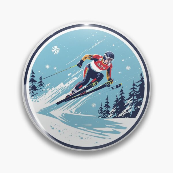 Item preview, Winter Sports Games Arena Jumping Competition Sticker designed and sold by colorleafz.