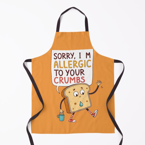 Item preview, Funny Gluten-Free Allergy Design – “Sorry, I’m Allergic to Your Crumbs” designed and sold by VividOrganica.