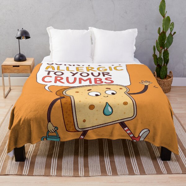 Item preview, Funny Gluten-Free Allergy Design – “Sorry, I’m Allergic to Your Crumbs” designed and sold by VividOrganica.