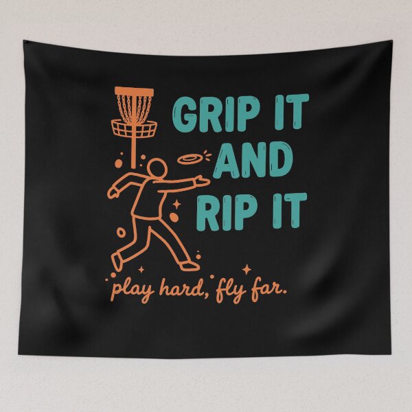 Item preview, Grip It And Rip It Play Hard Fly Far Disc Golf designed and sold by LuminOrb.