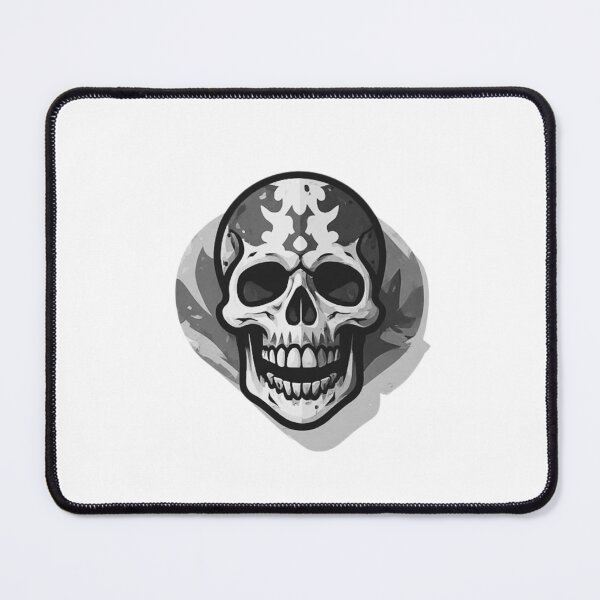 Item preview, Ornamental Gothic Skull Black and White designed and sold by RED-MOUSE.