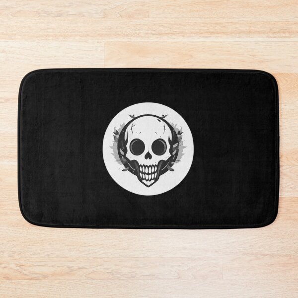 Item preview, Minimal Skull Laurel Black and White designed and sold by RED-MOUSE.