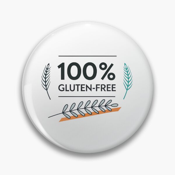 Item preview, 100% Gluten-Free Minimalist Typography Design – Modern Food Lifestyle Graphic designed and sold by VividOrganica.