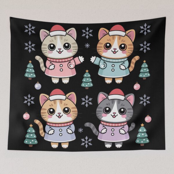 Item preview, Cat Obsession - Christmas cat designed and sold by DamioPolArt.