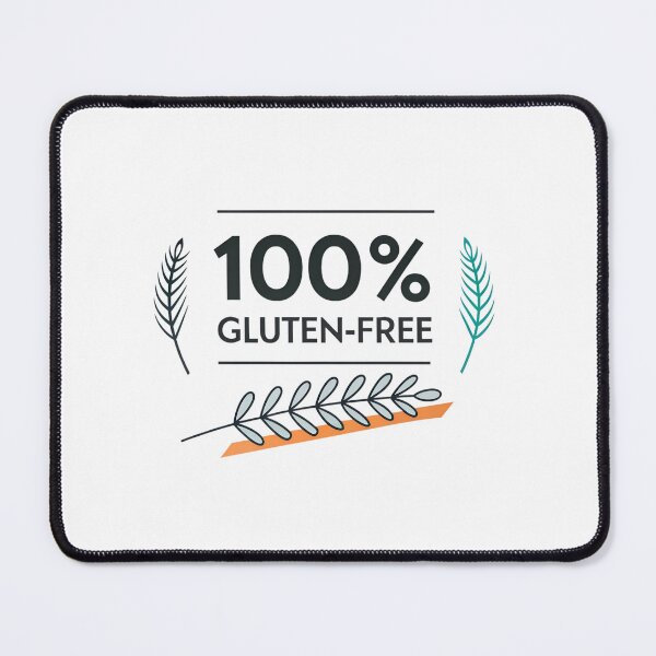 Item preview, 100% Gluten-Free Minimalist Typography Design – Modern Food Lifestyle Graphic designed and sold by VividOrganica.
